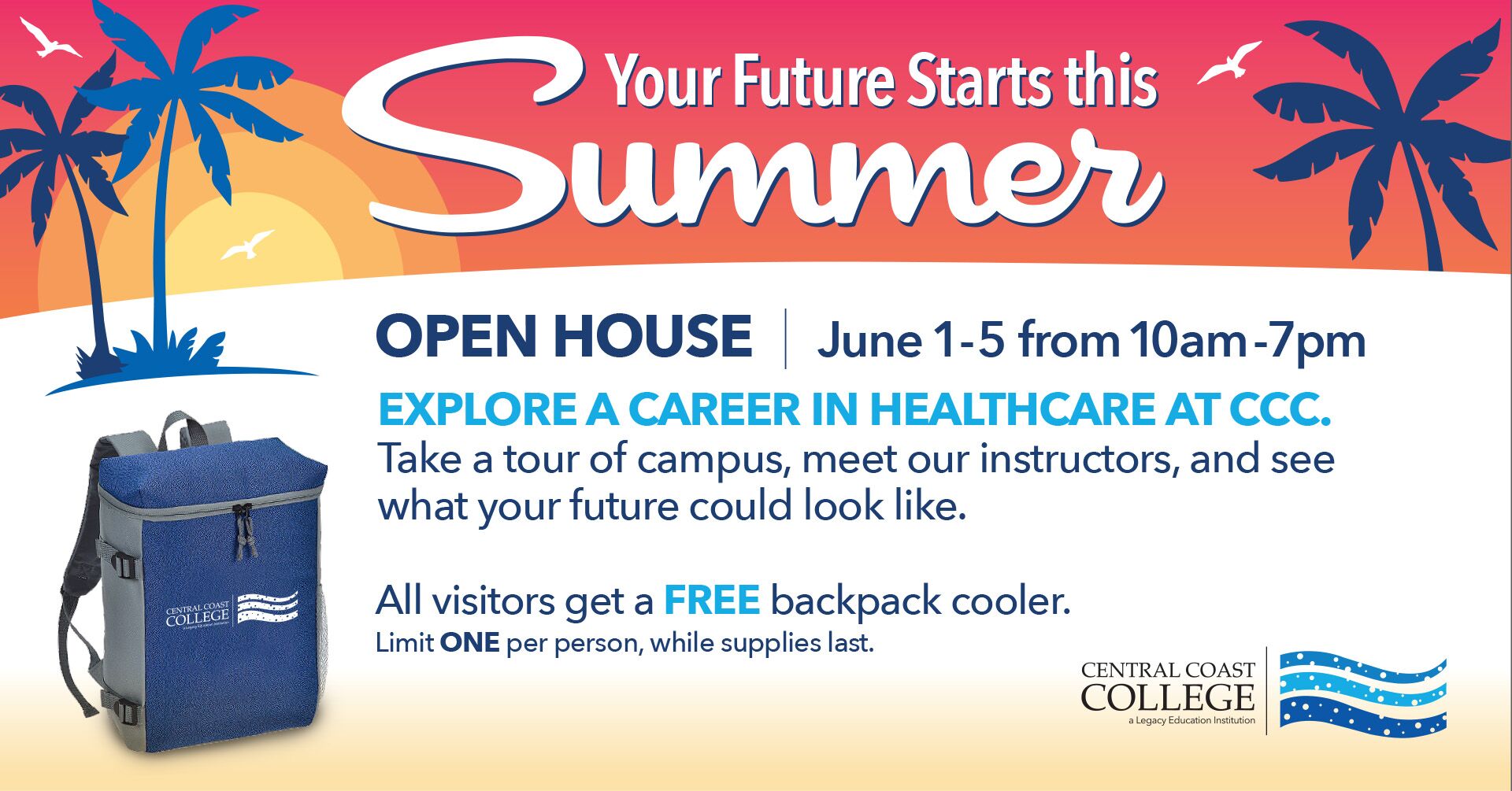 Your Future Starts this Summer open house at CCC