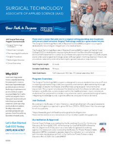 CCC_Surgical_Tech_Flyer_03.26 CCC Surgical Technology Flyer